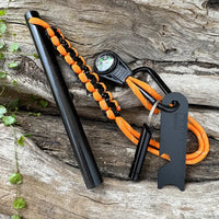 Thumbnail for BattleGear™ Survival Fire Starter Kit - Ferro Rod with Compass, Whistle & Striker