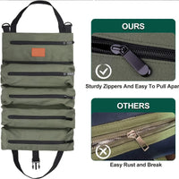 Thumbnail for Tactical Roll Up Tool Bag – Canvas Wrench & Gear Organizer