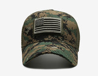 Thumbnail for American Flag Adjustable Camouflage Hat