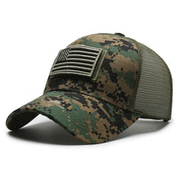 Thumbnail for American Flag Adjustable Camouflage Hat