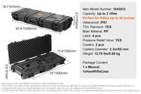 Thumbnail for BattleGear™ Tactical Rifle Hard Case - Heavy Duty Long Gun Storage with Wheels