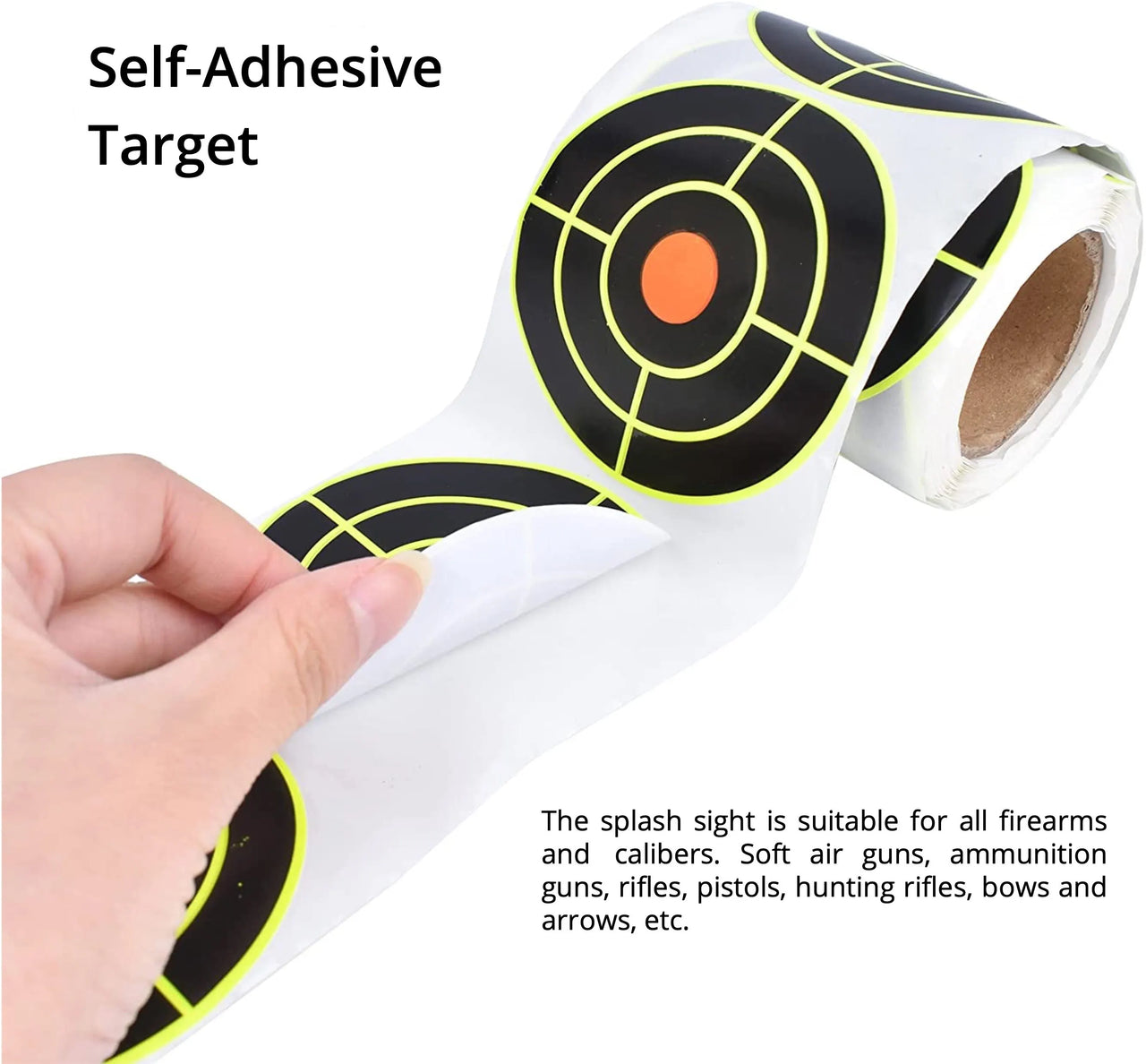 BattleGear™ – Self Adhesive Shooting Target Stickers - 200 Pcs Splatter Reactive Training