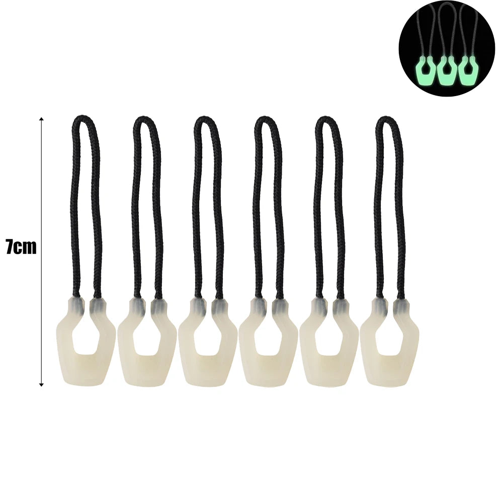 BattleGear™ glow zipper pulls for bags, tents, jackets, and tactical gear