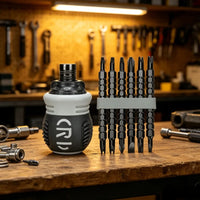Thumbnail for BattleGear™ 12-in-1 Stubby Ratchet Screwdriver Set - Compact Field Repair Tool