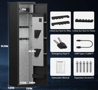 Thumbnail for Fortress Series 2–6 Rifle Tactical Gun Safe – Keypad Lock + Steel Defense