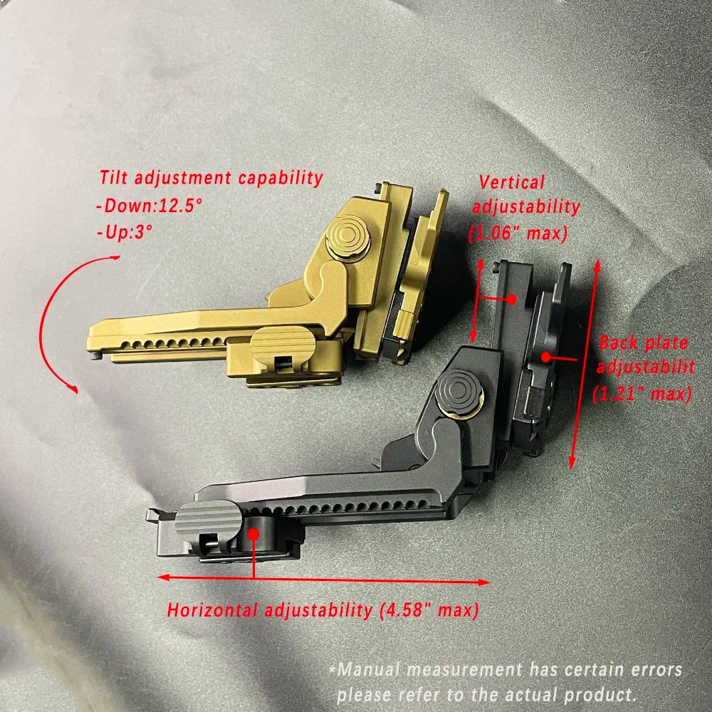 BattleGear™ – Low Profile NVG Helmet Mount – Flip-Up Dovetail Bracket