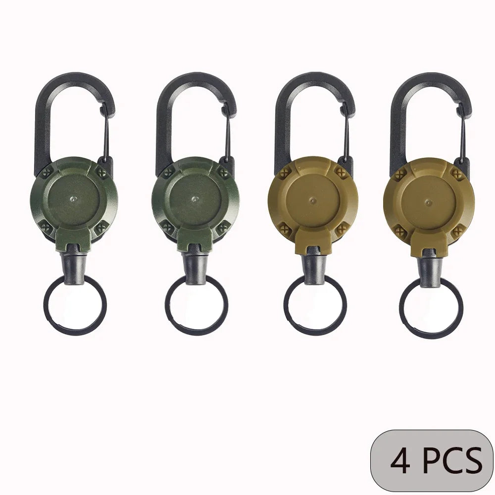 Ranger™ Retractable Carabiner Badge Reel — Heavy Duty Extendable Keychain Holder