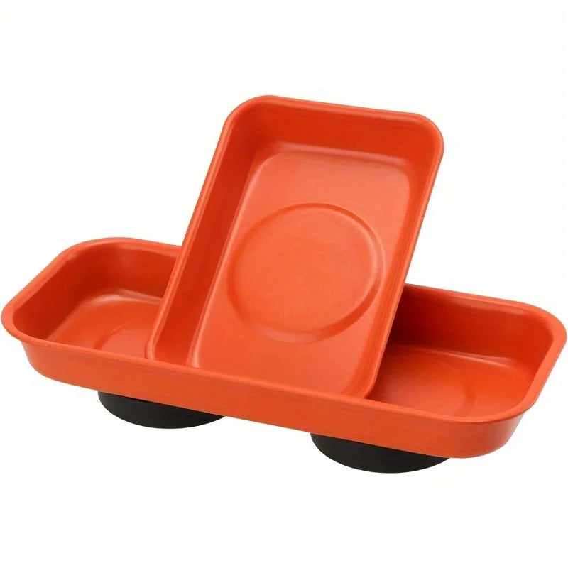 BattleGear magnetic stainless steel parts tray for screws, nuts, and repair hardware