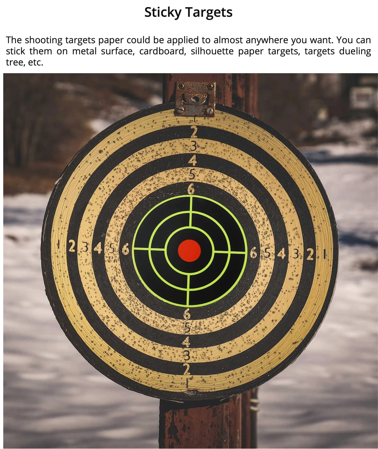 BattleGear™ – Self Adhesive Shooting Target Stickers - 200 Pcs Splatter Reactive Training