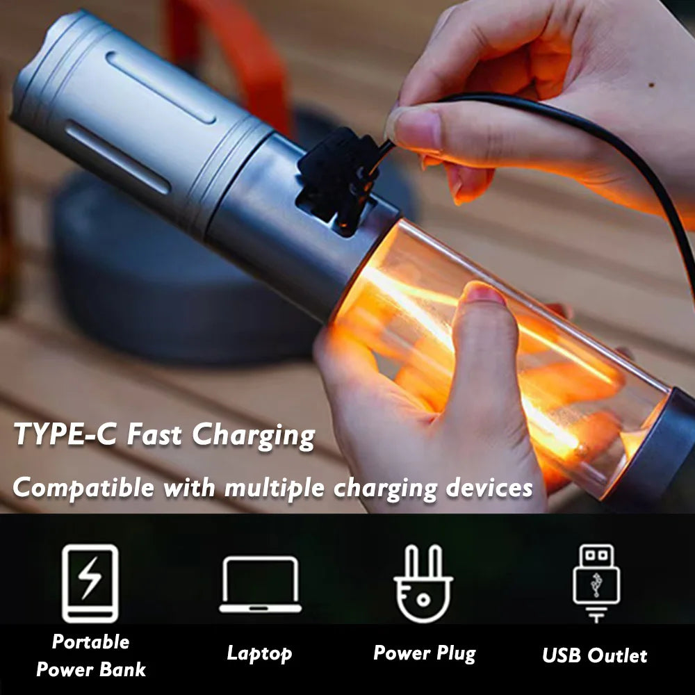 FieldLux™ Telescopic Camp Lantern - 8000mAh Power Bank & Tripod Light