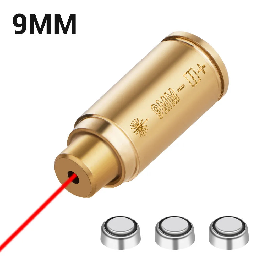 Red Dot Laser Brass Boresighter – Multi-Caliber Precision Zero Tool