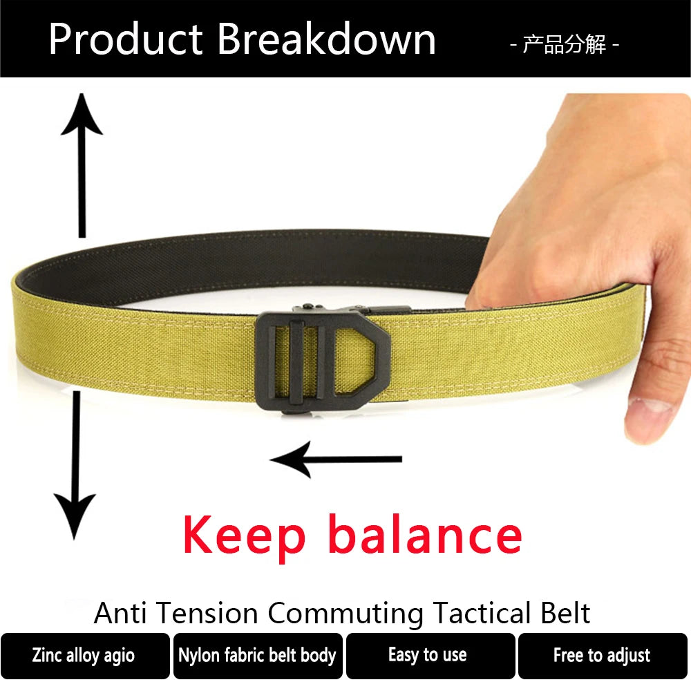 BattleGear™ – Automatic Tactical Belt with Metal Buckle