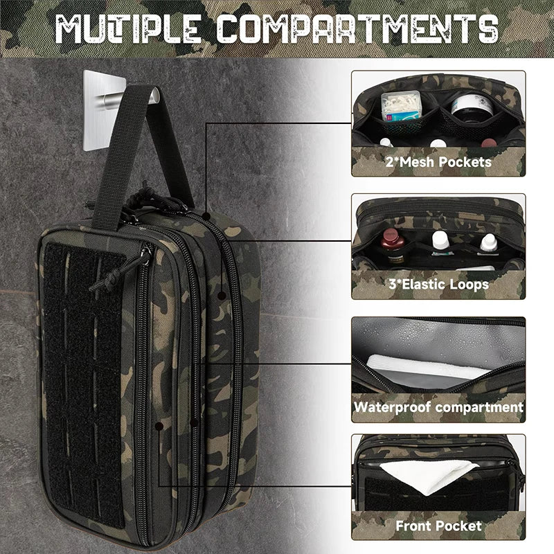 Tactical Toiletry Bag – Waterproof MOLLE Dopp Kit