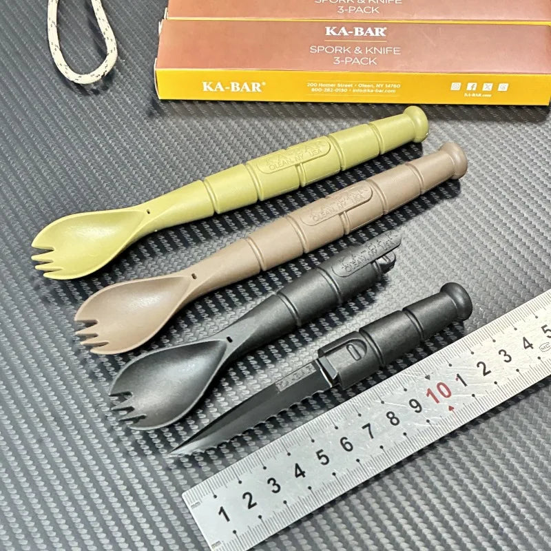 BattleGear EDC Cutlery Set - Fork Spoon Knife Combo
