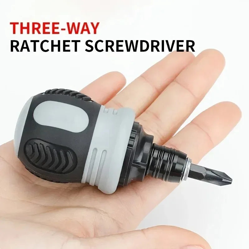 BattleGear™ 12-in-1 Stubby Ratchet Screwdriver Set - Compact Field Repair Tool