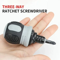Thumbnail for BattleGear™ 12-in-1 Stubby Ratchet Screwdriver Set - Compact Field Repair Tool