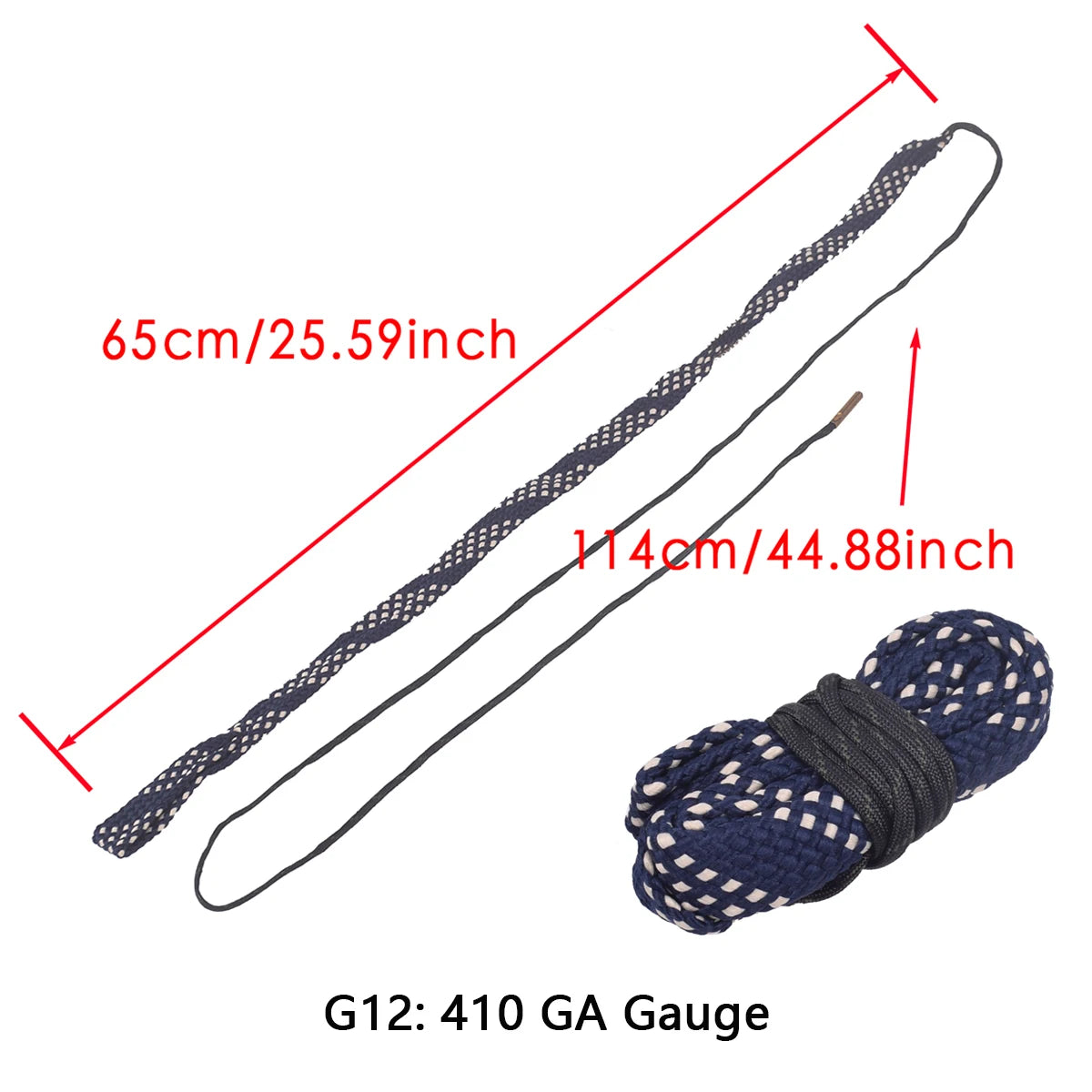 BattleGear™ – Tactical Gun Bore Rope Brush Cleaner - Multi-Caliber Rifle Barrel Cleaning