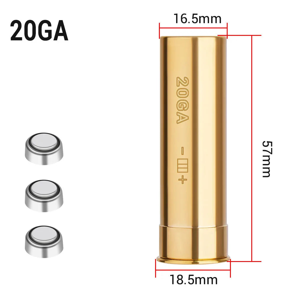 Red Dot Laser Brass Boresighter – Multi-Caliber Precision Zero Tool