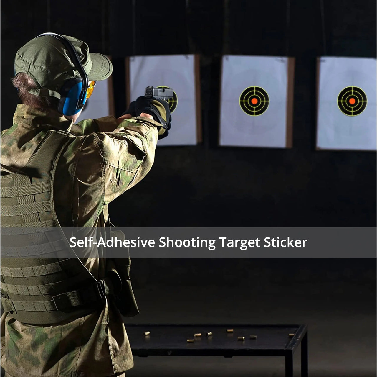 BattleGear™ – Self Adhesive Shooting Target Stickers - 200 Pcs Splatter Reactive Training