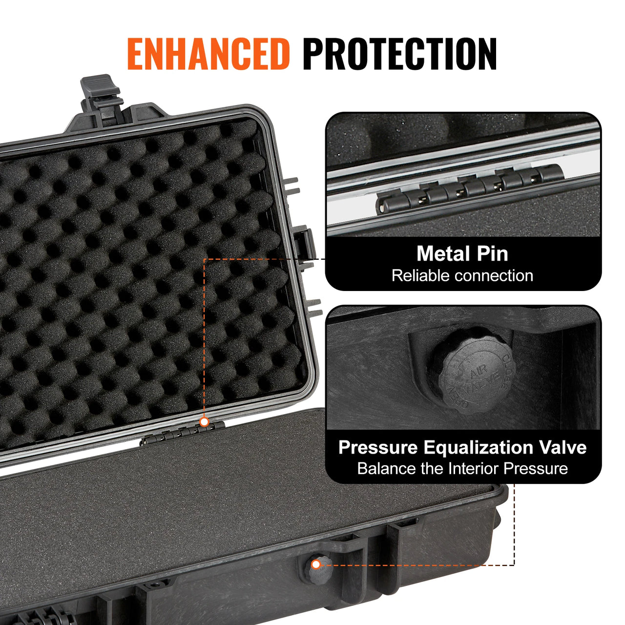 BattleGear™ Tactical Rifle Hard Case - Heavy Duty Long Gun Storage with Wheels