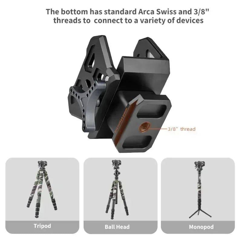 BattleGear™ – Premium Rifle Saddle Clip Adapter – Arca Swiss QR Board for Hunting & Shooting