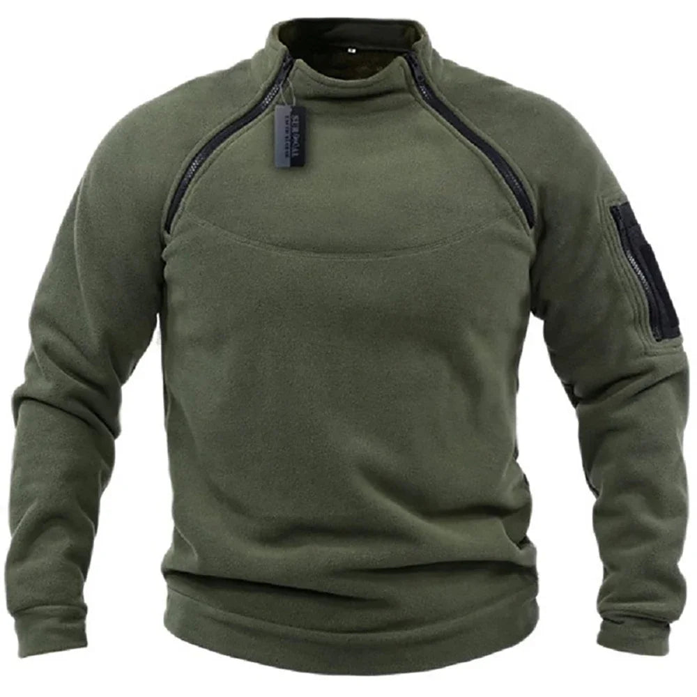 BattleGear™ Tactical Fleece Hoodie - Windproof Thermal Pullover for Field & Range