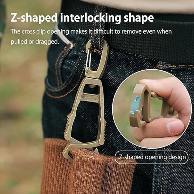 BattleGear™ – Glove Clip Holder – Anti-Drop Belt Clamp for Workers & Shooters