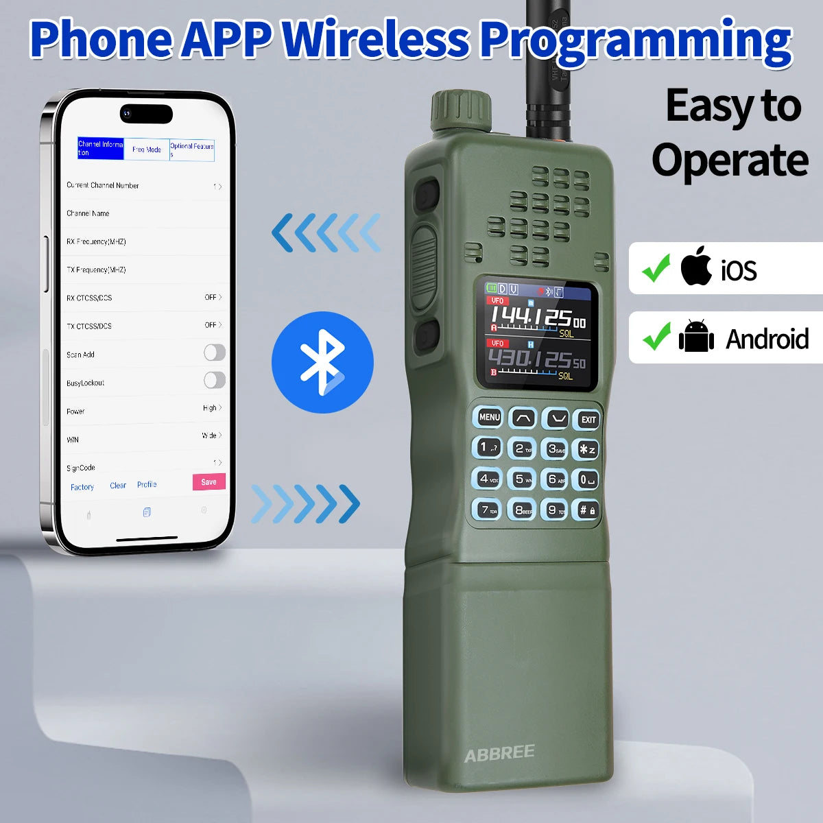 BattleGear™ AR-152 Pro Field Radio - Long-Range GPS Two-Way Transceiver