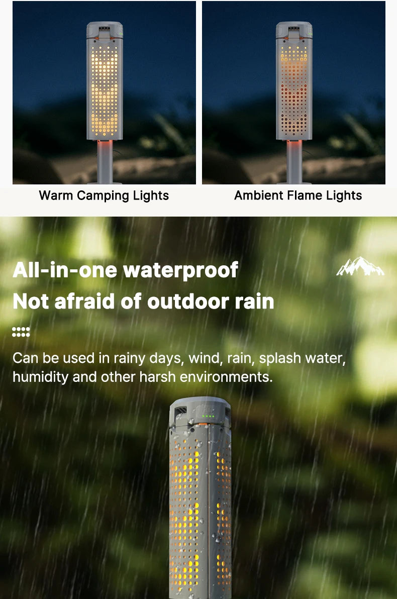 FieldLux™ Telescopic Camp Lantern - 8000mAh Power Bank & Tripod Light