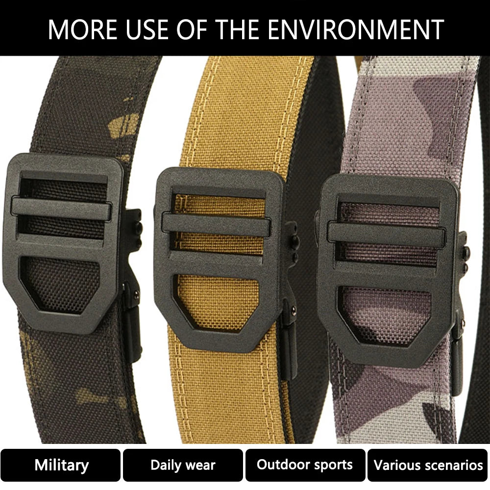 BattleGear™ – Automatic Tactical Belt with Metal Buckle