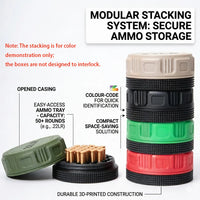 Thumbnail for BattleGear™ Mini .22LR Ammunition Storage Box – Compact Secure Screw-Lid Case