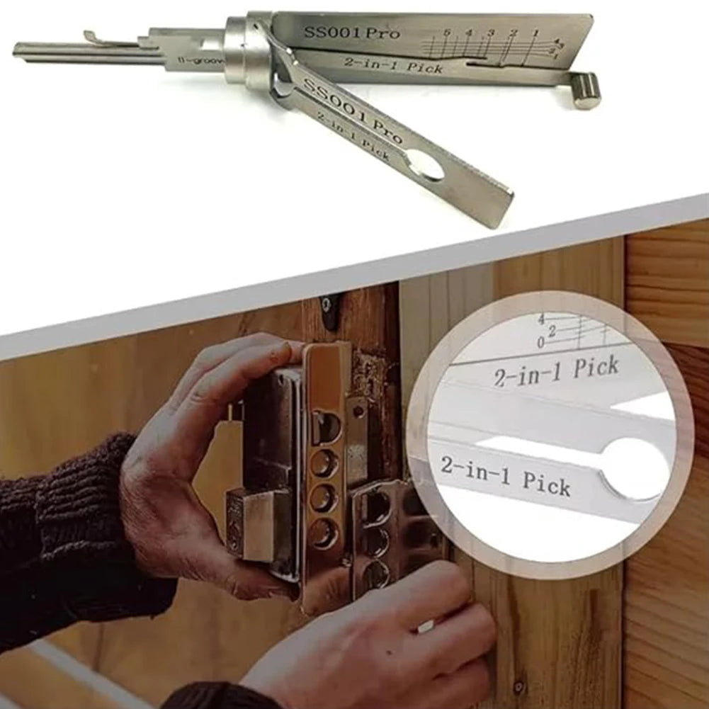 BattleGear SS001 Pro locksmith decoder tool stainless automotive service pick - view 5