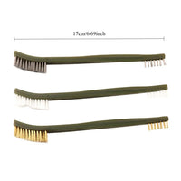 Thumbnail for Steel, nylon and brass double-ended utility brushes
