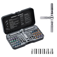 Thumbnail for BattleGear™ 66-in-1 Tactical Ratchet Screwdriver Set - Field Repair Kit with Magnetic T-Handle