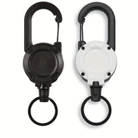 Thumbnail for Ranger™ Retractable Carabiner Badge Reel — Heavy Duty Extendable Keychain Holder