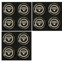 Thumbnail for BattleGear EMF Shield Sticker 12-Pack round black and gold patches