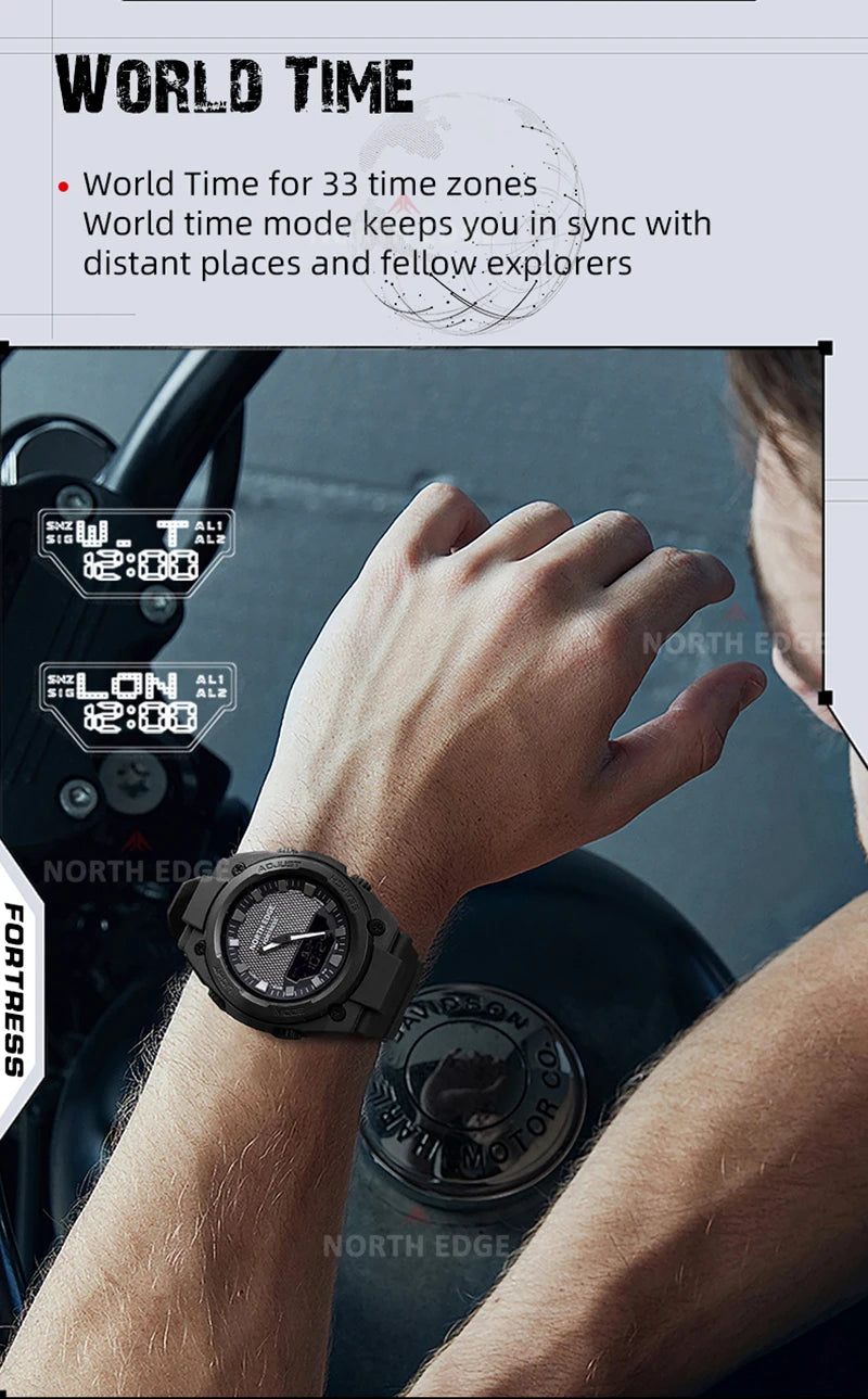TacTime™ - Fortress Digital Field Watch - 50M Waterproof Outdoor Sports Timer