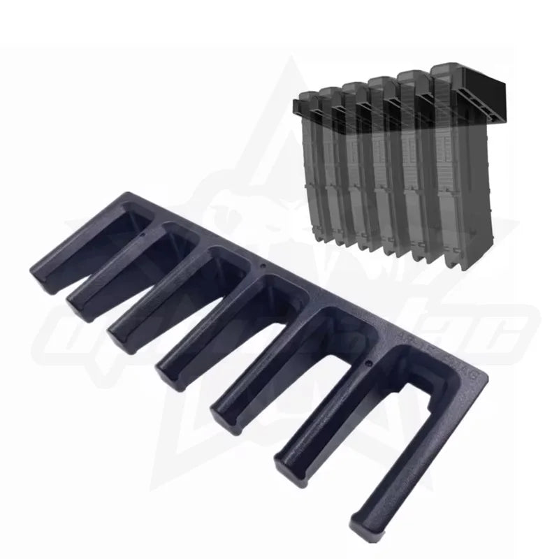 6 Slot Magazine Rack – Wall or Safe Mount Storage System – Military ...