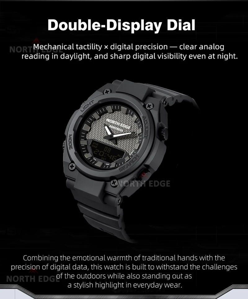 TacTime™ - Fortress Digital Field Watch - 50M Waterproof Outdoor Sports Timer