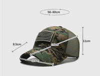 Thumbnail for American Flag Adjustable Camouflage Hat