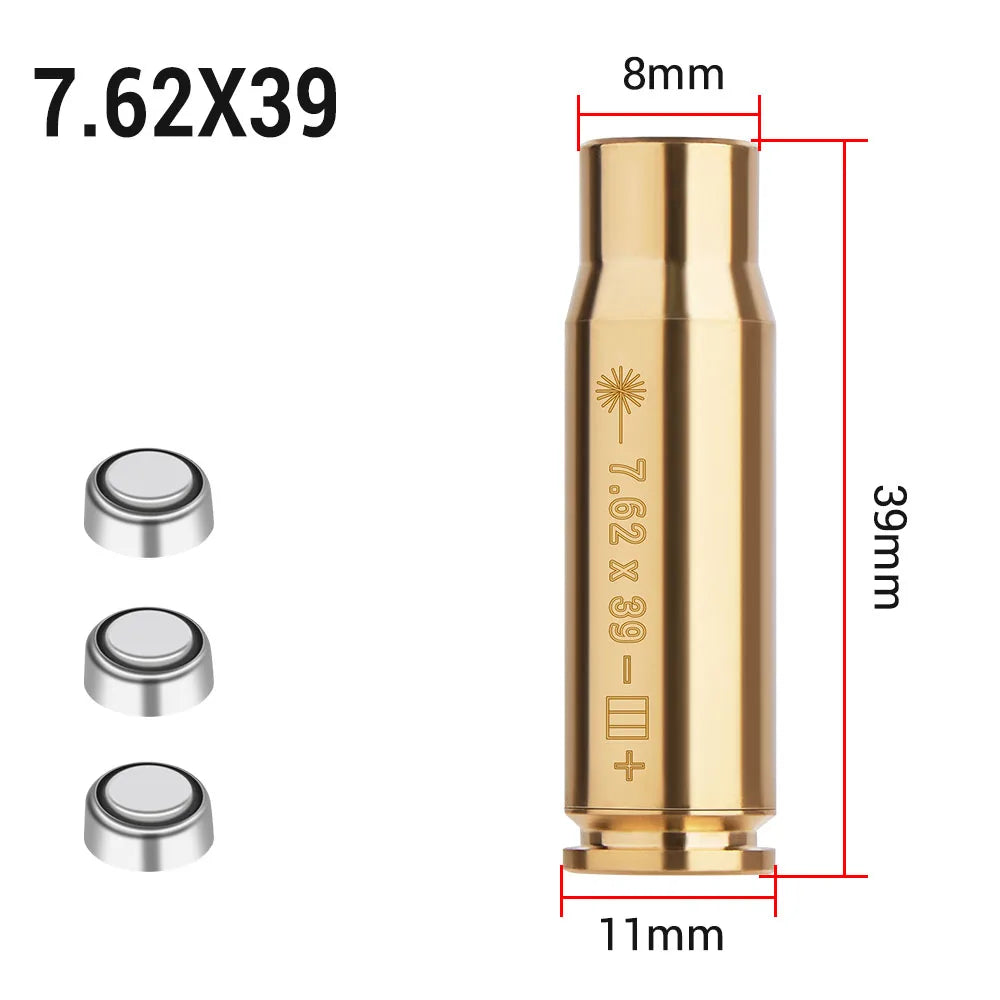 Red Dot Laser Brass Boresighter – Multi-Caliber Precision Zero Tool