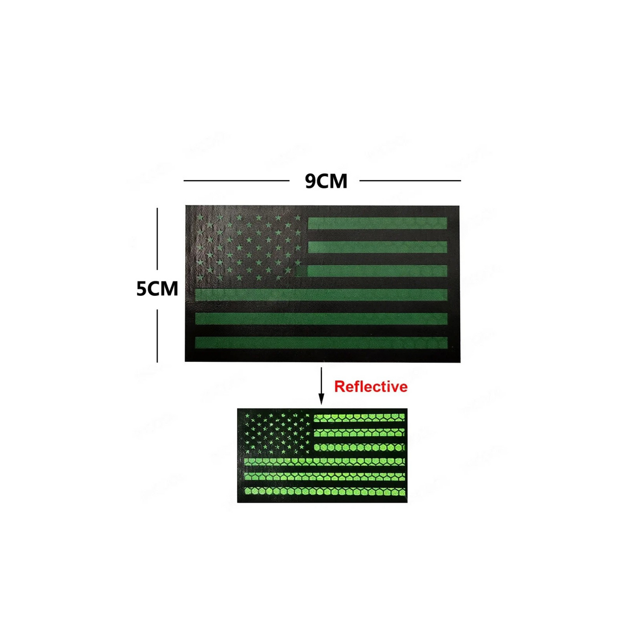 IR Tactical Flag Patch – Infrared U.S. Reflective Patch