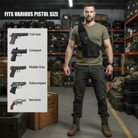 Thumbnail for Tactical Chest Holster w/ Phone Pouch – Concealed Carry Rig