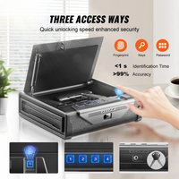 Thumbnail for Biometric Tactical Pistol Safe – Steel Quick Access Gun Box