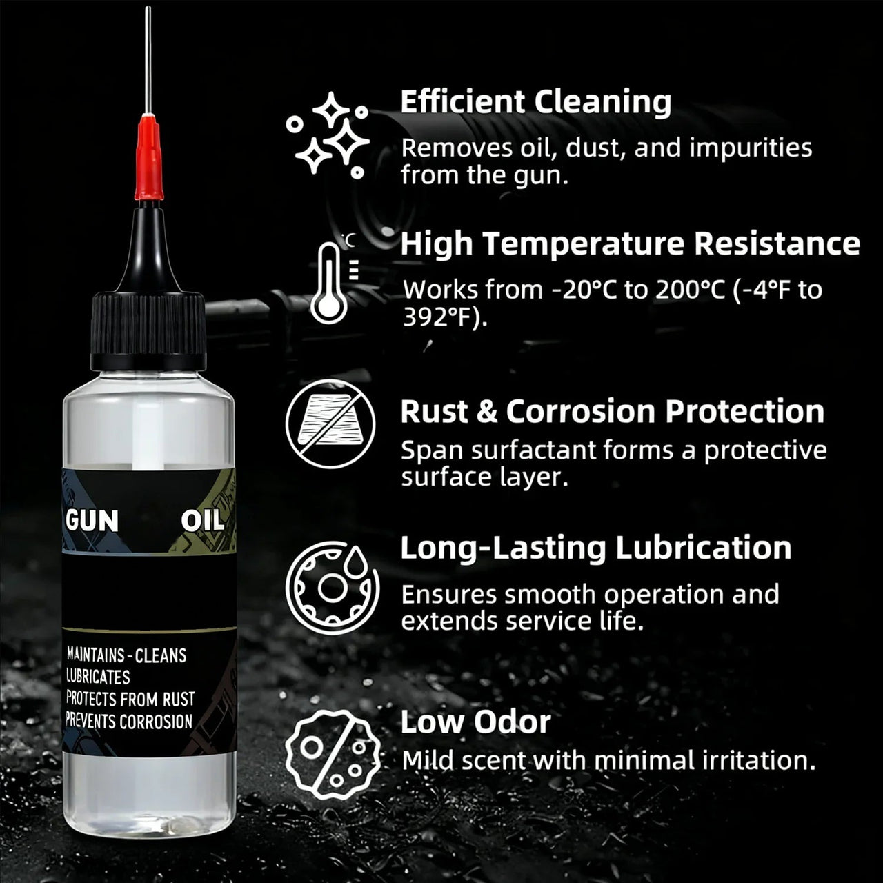 60ml CLP gun oil cleans, lubricates and protects