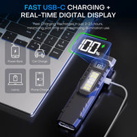 Thumbnail for BattleGear Flat EDC Flashlight USB-C charging