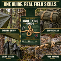 Thumbnail for BattleGear Knot Tying Guide field uses for shelter setup, securing gear, camp utility and repairs