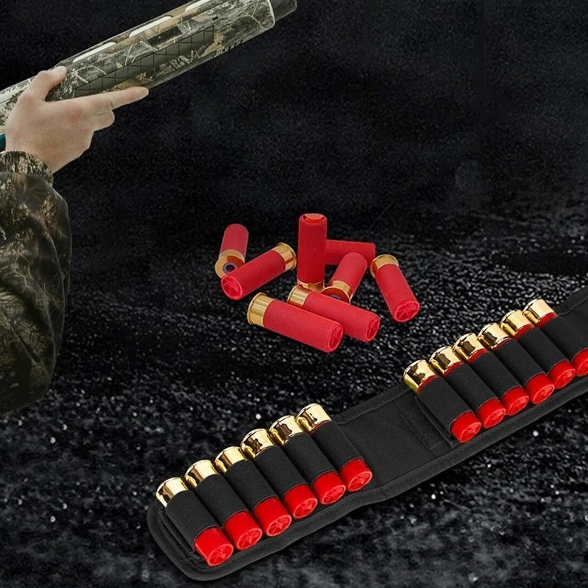 BattleGear™ Shotgun Shell Holder - Removable Shell Strip in the Field