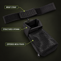 Thumbnail for BrassTrap wrap strap structured opening and zippered mesh pouch