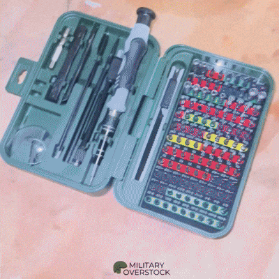 BattleGear™ 132-in-1 Precision Screwdriver Set - Tactical Repair Tool Kit with Magnetic Bits